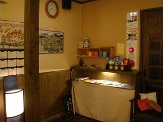 フロント横には観光案内コーナー