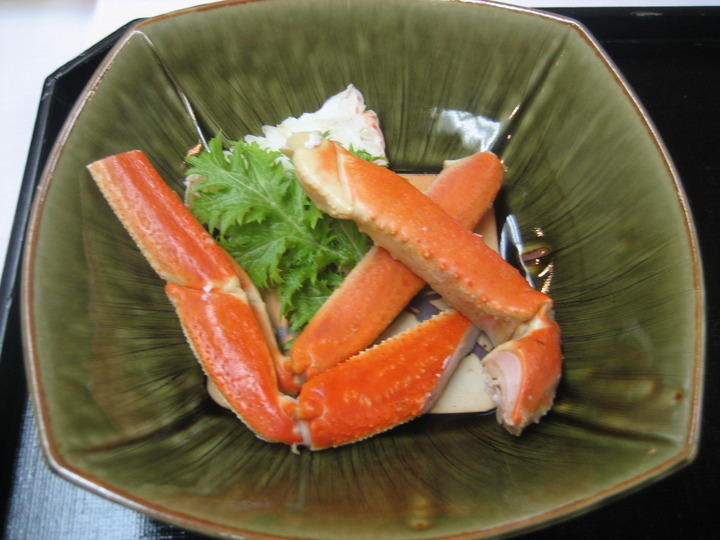 夕食（蟹）